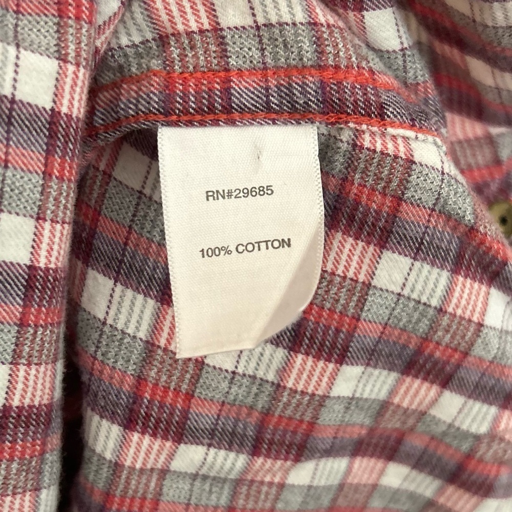 Pendleton Red Flannel Plaid Button Down Cotton Sh… - image 3